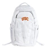 USC Trojans Under Armour White Hustle 5.0 Backpack